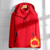 Woman Hiking Jacket Winter Outdoor 3 In 1 Waterproof Windproof Coats Warm Thickened Solid Camping Climbing Fleece Hooded Jacket