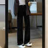 Woman Vintage Wide Leg Jeans Girls High Waist Pants Female Black Black Grey Retro Blue Light Blue Pink Denim Trousers