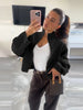 Casual Solid Loose Knit Coat Women All-match Lapel Zippers Full Sleeve Lady Coats Female Autumn Winter Lady Outwears