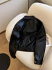Women Pu Leather Jacket Women Autumn Short Casual All-match Leather Tops Female Korean Loose Leather Lady Outerwear
