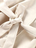 Collarless Belt Jacket Coat Lace-up Minimalism Beige Gentle Short Woolen Overcoat Waist Cinching Women Autumn Winter Overcoat