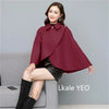 Women's Woolen Shaw Coat Autumn Winter Korean Version Short Ladies Jacket Temperament Elegant Femme Woolen Outerwear