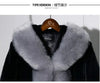 Black Fur Coat Women's Winter Shawl Cape Style Short Imitation Fox Fur Thick Hooded Windbreaker Female Warm Faux Fur Cloak