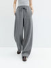 Fall Women's High Waisted Barrel Leg Soft Brushed Fleece Jogger Pants - Straight Cut Casual Pants for Daily Wear