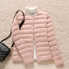Woman Ultra Light Duck Down Inner Liner Soft Matte Fabric Jacket Lightweight Coat Female