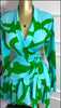 Women Tie Dye Print Flare Long Sleeve V-neck Sashes Ruffle Mini Dress Elegant Sexy Vacation Party Birthday Dresses