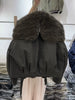 Women Warm Wool Perm Oversized Thick Coat Winter Faux Fur Collar Padded Jacket Drawstring Waist Streetwear Chic Tops