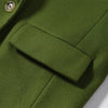 Autumn Winter Solid Women's Woolen Overcoat Urban Long Sleeve Lapel Button Female Outwear Elegant Lady Overcoats