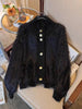 Women Fur Faux Knitted Cardigan Sweater Jacket Korean Style Womens Sweaters Autumn Women's Clothes Knitwear V Neck Knit