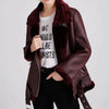 Winter Coats Women Thick Faux Leather Fur Sheepskin Coat Female Fur Spliced Jacket Aviator Outwear Casaco Feminino