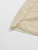 Solid Spliced Folds Minimalist Dresses for Women Round Neck Long Sleeves High Waist Elegant Dress Female Autumn