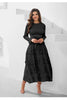 Pleated Socialite Shell Flower Dress Spring Original Lace-up Pleated Long Dresses for Women Clothing