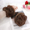 1Pair Faux Fur Wrist Cuffs For Wool Coat Jackets Women's Arm Warmers Elastic Furry Wristbands Sleeves Cuffs Winter Wrist Cuff