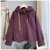 Jacket Women Autumn Korean Long Sleeve Hooded Casual Short Windbreaker Coat Female Outwear Tops Lady