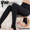 Autumn Winter Fleece Lined Pearl Velvet Over-the-Knee Leggings for Women Thickened Warm Tights for Cold Weather