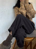 Women Casual Loose Pockets Woolen Suit Pants Autumn Winter High Waist Thicken Korean Ladies Solid Harem Trousers WP49
