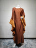 Eid Muslim Abaya Women Dress Satin Bat Sleeve Vestidos Largos Party Dresses Arab Long Robe Morocco Dubai Kaftan Silky Jalabiya