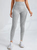 Women High Waist Seamless Yoga Pants Letter Sand Washed Hip Lifting Tight Waist Exercise Outdoor Sports Leggings