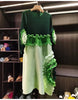 Pleated Tie Flower Long Sleeve Women's Dress Chic Loose Colorblock Patchwork Design Beading Famale Clothing 2DB6651