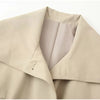 Belted Waist Cropped Trench Double Breasted Stand Collar Autumn Chic Elegant Women Coat Casual Vintage Office Lady Jacket