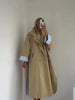Casual Khaki Trench Coat Women Lapel Long Sleeve Double Breasted Pocket Loose Windbreaker Autumn Lady Commute Outwear