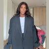 Chic Women's Blazer Turn-down Collar Full Sleeve Double Breasted Female Blazers Early Spring Elegant Lady Coat