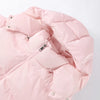 Chic Reflective Fabric Lace Up Hooded Cotton Jacket Women Stand Collar Full Sleeve Zipper Warm Overcoat Winter Lady Outwear