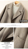 Autumn and Winter Reversible Woolen Coat Women's Mid-Length Small Hepburn Style Woolen Coat Loose