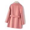 Winter Double-sided Woolen Coat Women's Short Hepburn 100% Wool Coat for Women Elegant Clothes Chaqueta Feminine F