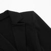 Chic Waist Cinching Mini Dress Women Elegant Full Sleeve Deep V-neck Double Breasted Short Dresses Lady Daily Party Street Gowns