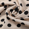 Satin Polka Dots Women's Maxi Dress Suit Ribbon V Neck Full Sleeve Waist Cinching Skirt Sets Evening Party Outfits