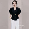 Women's Vest Coat Spring Autumn V-neck Solid Color Ladies Vest Jacket Slim Korean Version Elegant Lady Waistcoat