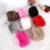 1Pair Faux Fur Wrist Cuffs For Wool Coat Jackets Women's Arm Warmers Elastic Furry Wristbands Sleeves Cuffs Winter Wrist Cuff