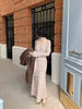 Vintage Knitted Midi Dress Y2K Autumn Slim with Scarf Long Sleeve Dress Female Korean Streetwear Chic All Match Female Vestidos
