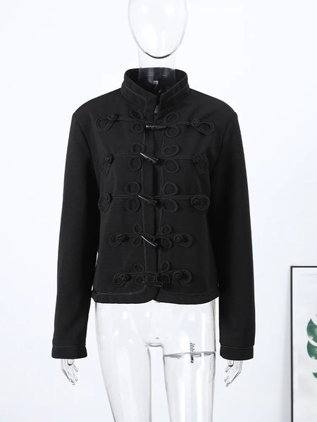 Street Women's Jacket Elegant Long-Sleeve Coats Party Female Outwear Sparkly Spring Autumn Urban Lady Outwear