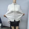 Soft Comfortable Stand-Up Collar Sweater Cardigan Women Simple Single Breasted Cardigans Coat Autumn Solid Knitted Outerwear