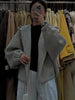 Retro Woolen Coat Japanese Korean Jacket Women Spring Autumn Winter Hooded Outcoat Cardigan Overcoat Top Ladies