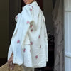 Floral Print Three-Piece Set Corset Top Oversized Blazer Wide Leg Pants Spring Vacation Women Outfit Chic Elegant Lady Suit