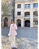 Chic Women's Cotton Padded Jackt with Large Fur Collar Waist-Cinching Mid-Length Parkas Korean Warm Commute Outerwear