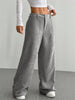 Women Autumn Winter Corduroy Pant Retro Wide Leg Trousers Lady Casual High Waist Solid Pants Street Chic Clothes