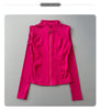 Women Full Zip Long Sleeve Athletic Jacket Thumb Holes Slim Fit Quick Dry Running Gym Yoga Fitness Sports Coat