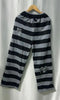 Japanese Stripe Wide Leg Trousers Y2k Aesthetic Kawaii Cartoon Embroidery Straight Pants Vintage Casual Loose Pantalones Women