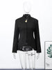 Women's Coats Mermaid Hem Single Breasted Suit Jacket Street Female Long Sleeve Waist Cinching Spring Blazer Lady Outerwears