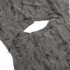 Chic Streetwear Outfit Mall Gothic Sleevelees Hooded Dress Punk Grunge Holes Hem Split Dresses for Women with One Cuff