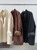 Temperament Short Trench For Women Lapel Single Breasted Solid Color Pockets Design Coat Spring Autumn 2Z2225