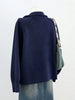 Lazy Style Sweater Jacket for Women Autumn Winter Thicken Warm Soft Knitted Cardigans Zipper Stand Collar Cardigan