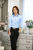 1pcs Woman Four Season Occupation Shirts Lady Casual Long Sleeve Turn-down Collar Shirt Female Working Clothes Formal Dress Tops