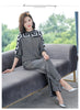 Two piece Women's Knitwear Casual Sets Spring Autumn Loose Temperament Pullover Tops+Wide leg Pants Female