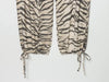 Animal Print Pants For Woman Vintage Baggy Wide Pants Streetwear Lace Up Jogger Trousers Mid Waist Women's Palazzo Pants