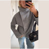 Elegant Women's Short Woolen Coats Stand Collar Double Breasted Long Sleeve Female Jacket Autumn Winter Lady Warm Outwear